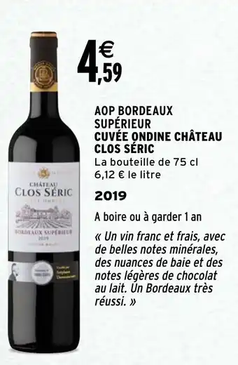 Intermarché AOP Bordeaux Supérieur offre