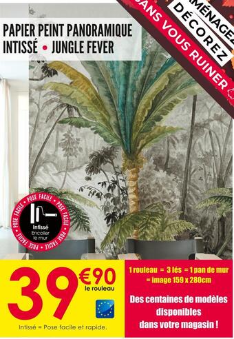 Décor Discount Papier peint panoramique intissé jungle fever offre