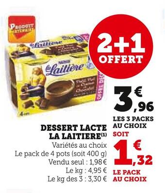 Super U La laitiere dessert lacte offre