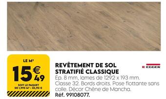 Egger revêtement de sol stratifié classique