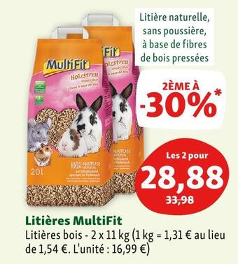 Maxi Zoo Multifit litières offre