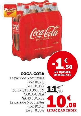 Super U Coca-cola coca-cola offre