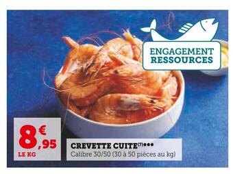 Super U Crevette cuite offre