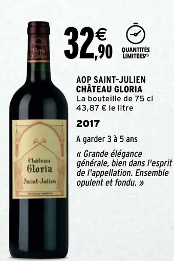 Intermarché AOP Saint-Julien Château Gloria offre