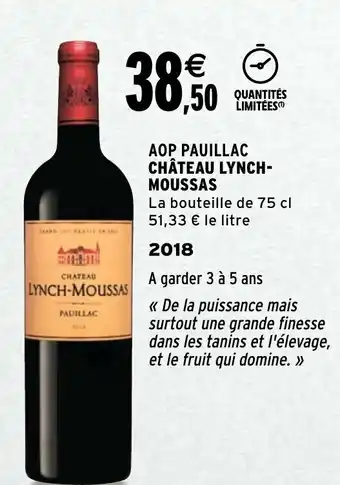 AOP Pauillac Château Lynch-Moussas