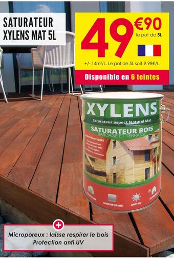 Décor Discount Saturateur xylens mat 5l offre