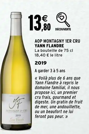 Intermarché AOP Montagny 1ER Cru Yann Flandre offre