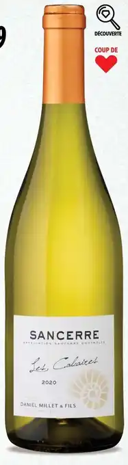 Intermarché AOP Sancerre Les Calcaires Domaine Daniel Millet & Fils offre