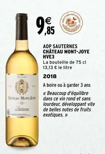 Intermarché AOP Sauternes Château Mont-Joye offre