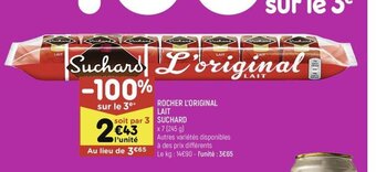 Leader Price ROCHER L'ORIGINAL LAIT offre