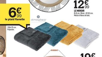 Centrakor Le plaid flanelle offre