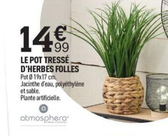 Centrakor LE POT TRESSÉ D'HERBES FOLLES offre