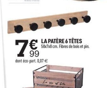 Centrakor LA PATÈRE 6 TÊTES offre