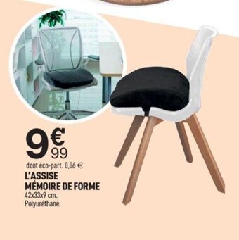 Centrakor L'ASSISE MÉMOIRE DE FORME offre