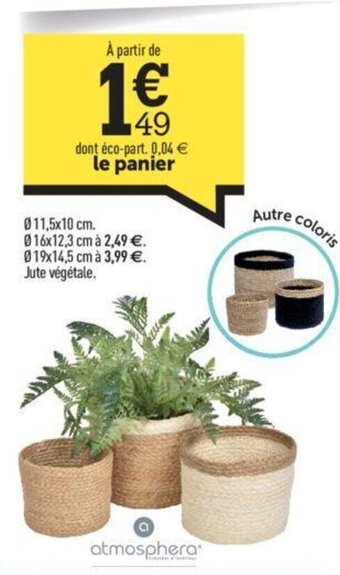 Centrakor Le panier offre