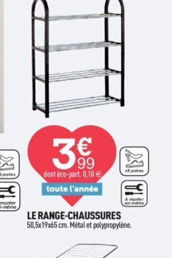 Centrakor LE RANGE-CHAUSSURES offre