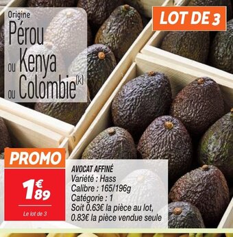 Netto AVOCAT AFFINÉ offre