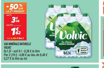 Netto EAU MINÉRALE NATURELLE VOLVIC offre