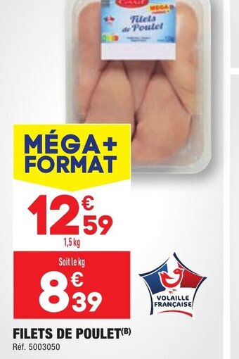 ALDI FILETS DE POULET offre