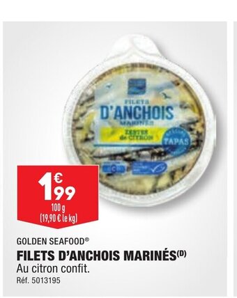 ALDI FILETS D'ANCHOIS MARINÉS offre