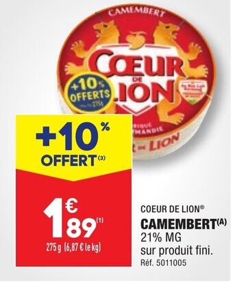 ALDI CAMEMBERT offre