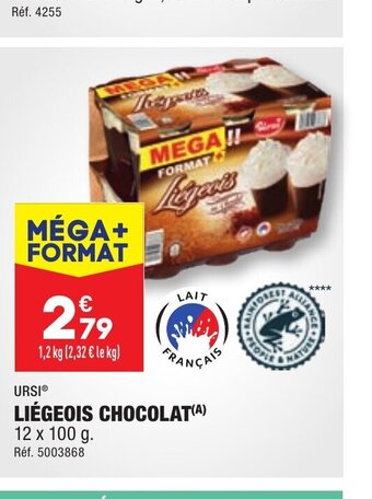 ALDI LIÉGEOIS CHOCOLAT offre