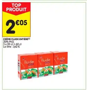 Crème fluide entière
