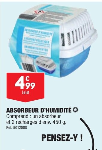 ALDI ABSORBEUR D'HUMIDITÉ offre