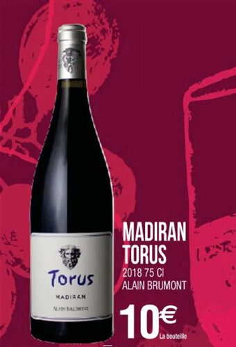 Cora x Carrefour MADIRAN TORUS 2018 75 CI ALAIN BRUMONT offre