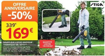 Rural Master SOUFFLEUR ASPIRO-BROYEUR THERMIQUE SBL 327 V offre