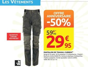 Rural Master PANTALON DE TRAVAIL CURREN offre