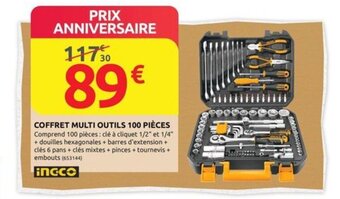 Rural Master COFFRET MULTI OUTILS 100 PIÈCES offre