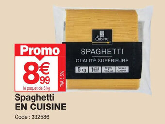 Promocash Spaghetti EN CUISINE offre