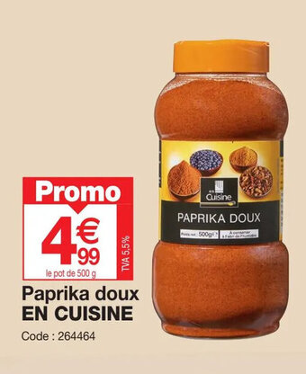 Promocash Paprika doux EN CUISINE offre
