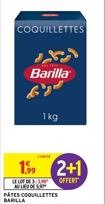 Intermarché PÂTES COQUILLETTES BARILLA offre