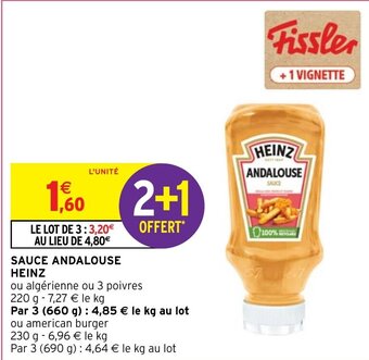 Intermarché SAUCE ANDALOUSE HEINZ offre