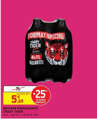 BOISSON ÉNERGISANTE CRAZY TIGER