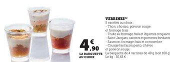 Super U VERRINES (¹) offre