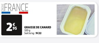 Auchan GRAISSE DE CANARD 320 g offre