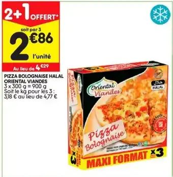 Pizza Bolognaise Halal Oriental Viandes