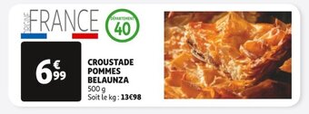 Auchan CROUSTADE POMMES BELAUNZA offre