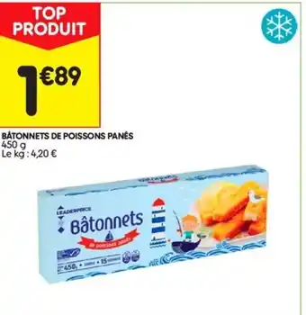 Bâtonnets de Poisson Panés