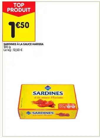 Leader Price Sardines à la Sauce Harissa offre