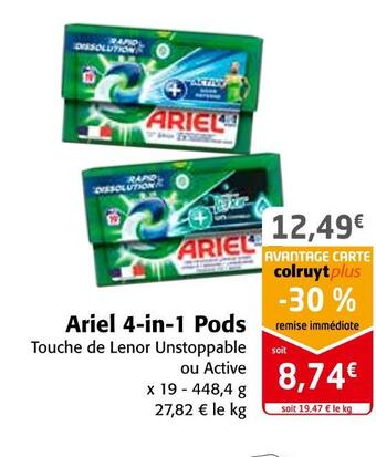 Colruyt Ariel ariel 4-in-1 pods offre