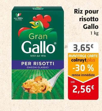 Colruyt Gallo riz pour risotto offre