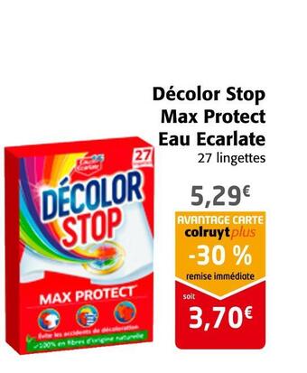 Eau ecarlate décolor stop max protect