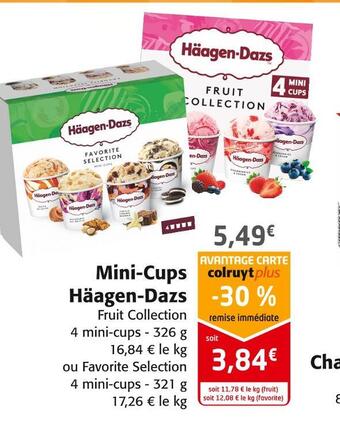 Colruyt Häagen-dazs mini-cups offre
