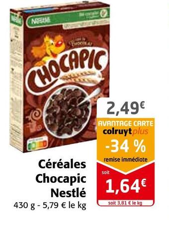 Colruyt Nestlé céréales chocapic offre