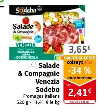 Colruyt Sodebo salade & compagnie venezia offre