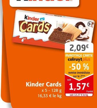 Colruyt Kinder kinder cards offre
